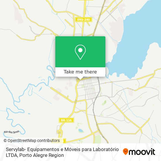 Servylab- Equipamentos e Móveis para Laboratório LTDA map