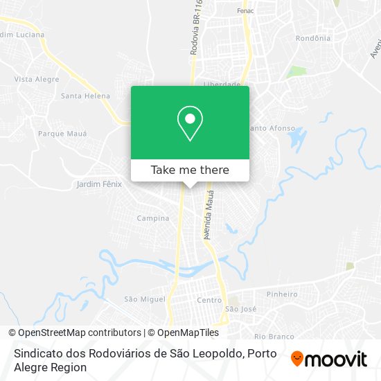 Sindicato dos Rodoviários de São Leopoldo map