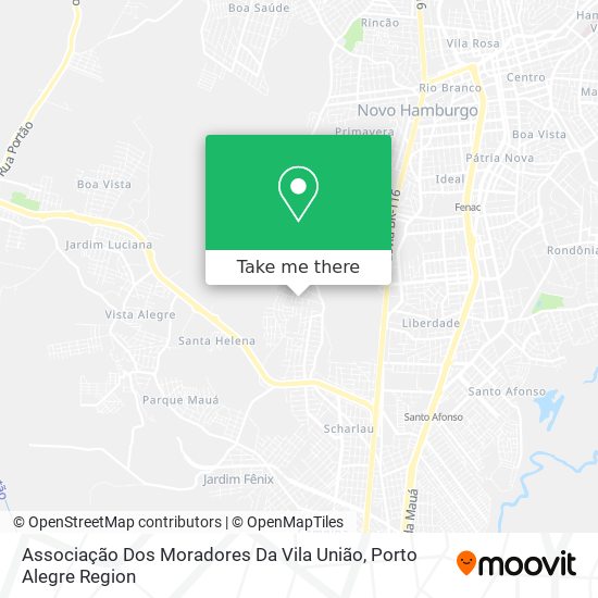 Mapa Associação Dos Moradores Da Vila União