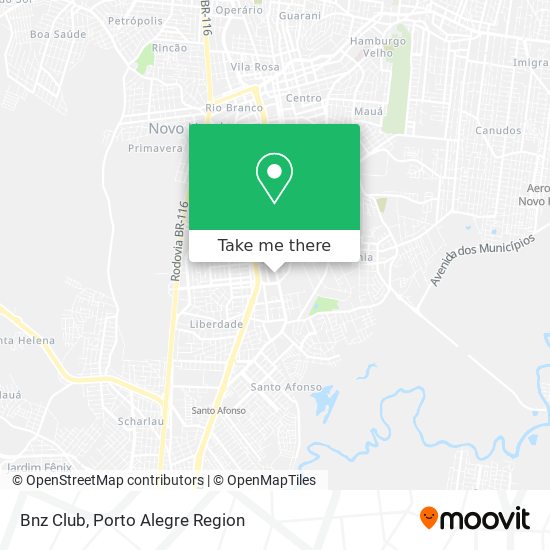 How to get to Bnz Club in Novo Hamburgo by Bus or Metro?
