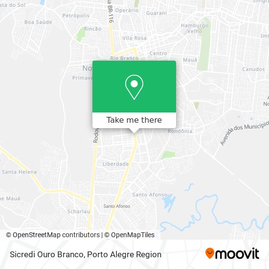 Sicredi Ouro Branco map