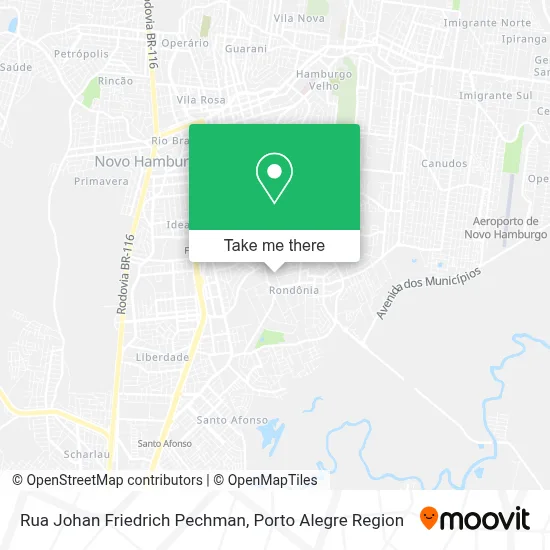 Rua Johan Friedrich Pechman map