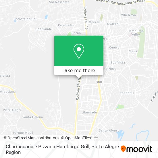 Churrascaria e Pizzaria Hamburgo Grill map