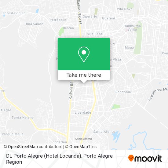Mapa DL Porto Alegre (Hotel Locanda)