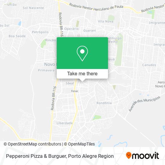 Mapa Pepperoni Pizza & Burguer