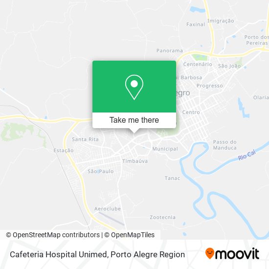 Cafeteria Hospital Unimed map