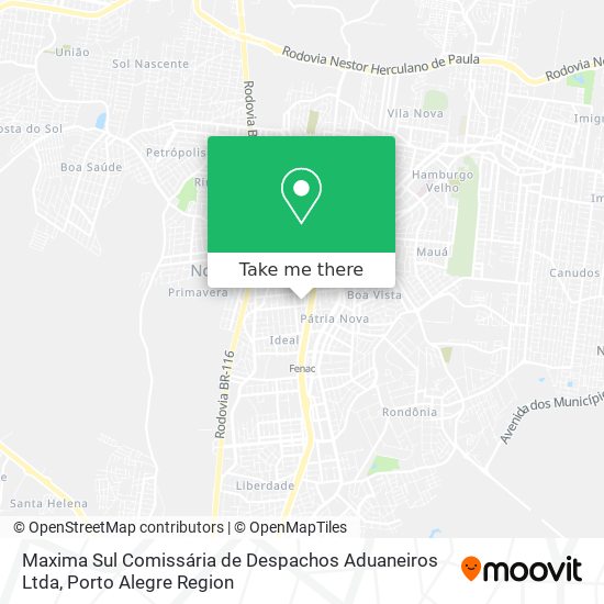 Maxima Sul Comissária de Despachos Aduaneiros Ltda map