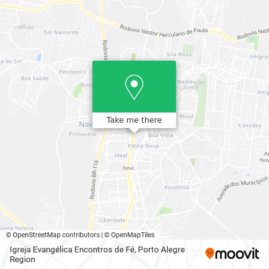 Igreja Evangélica Encontros de Fé map