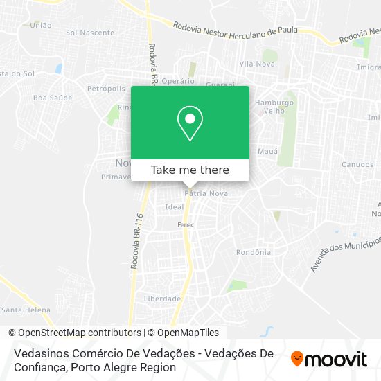 Vedasinos Comércio De Vedações - Vedações De Confiança map