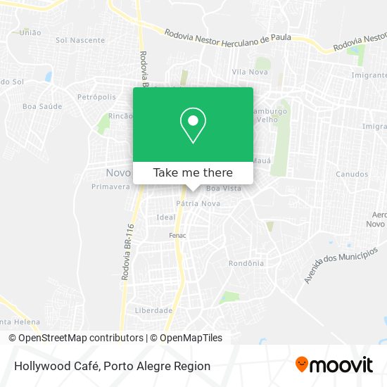 Hollywood Café map