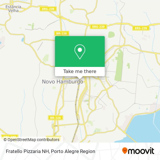 Mapa Fratello Pizzaria NH