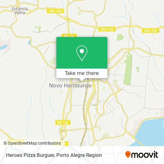 Heroes Pizza Burguer map