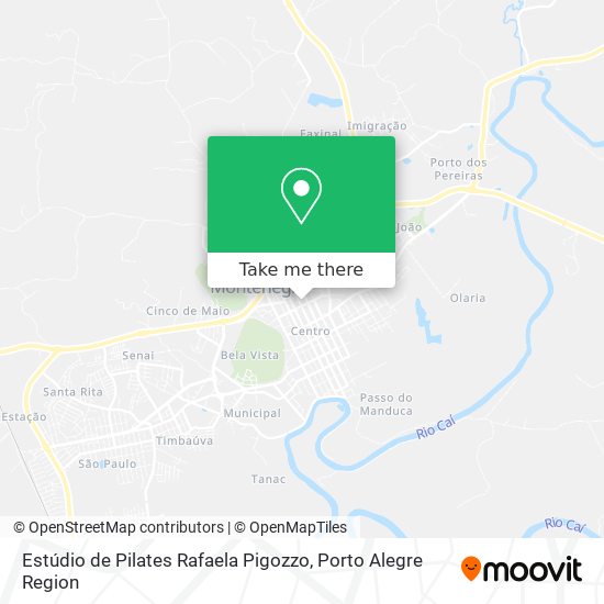 Mapa Estúdio de Pilates Rafaela Pigozzo