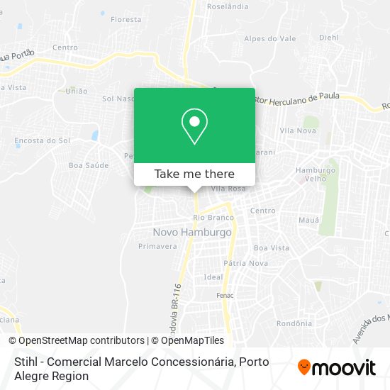 Mapa Stihl - Comercial Marcelo Concessionária