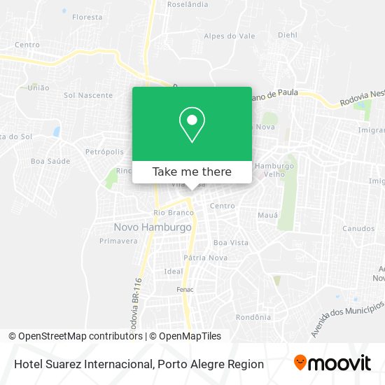 Hotel Suarez Internacional map