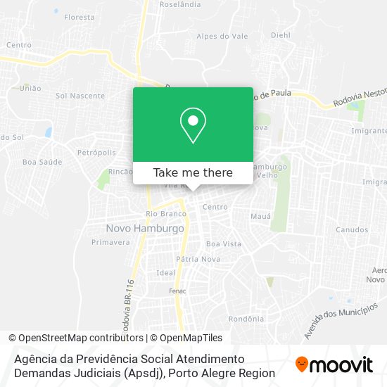 Agência da Previdência Social Atendimento Demandas Judiciais (Apsdj) map