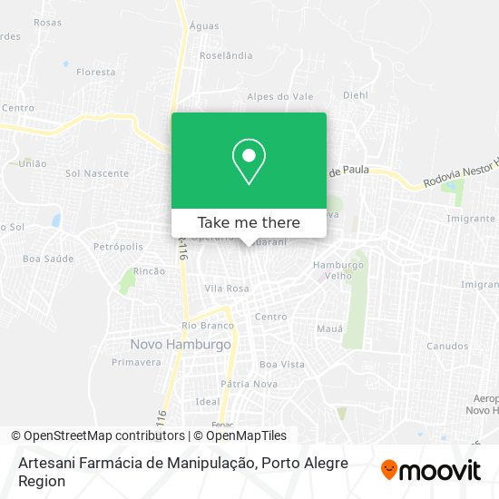 Artesani Farmácia de Manipulação map