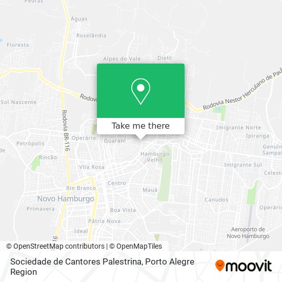 Sociedade de Cantores Palestrina map