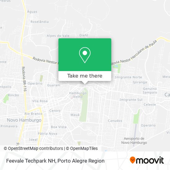 Mapa Feevale Techpark NH