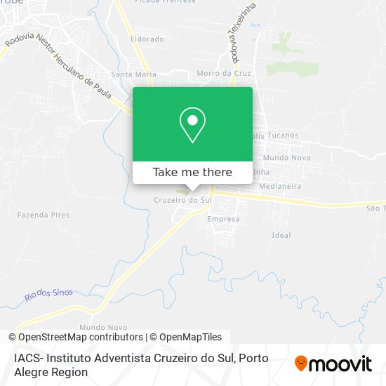 IACS- Instituto Adventista Cruzeiro do Sul map