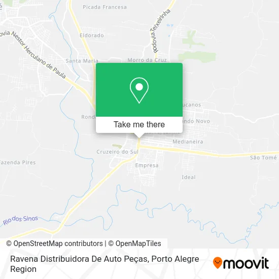Ravena Distribuidora De Auto Peças map