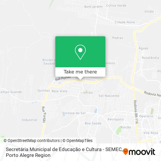 Secretária Municipal de Educação e Cultura - SEMEC map