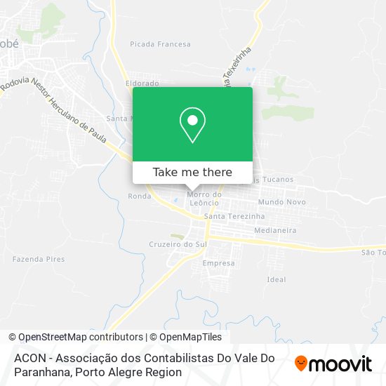 ACON - Associação dos Contabilistas Do Vale Do Paranhana map