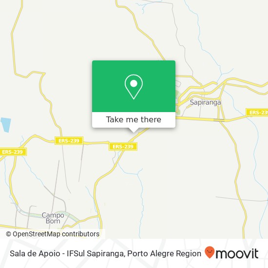 Sala de Apoio - IFSul Sapiranga map