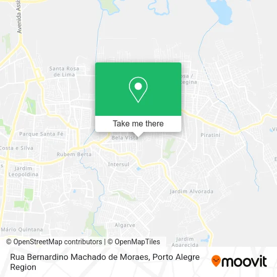 Rua Bernardino Machado de Moraes map