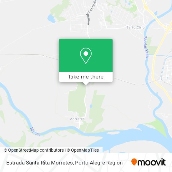 Mapa Estrada Santa Rita Morretes