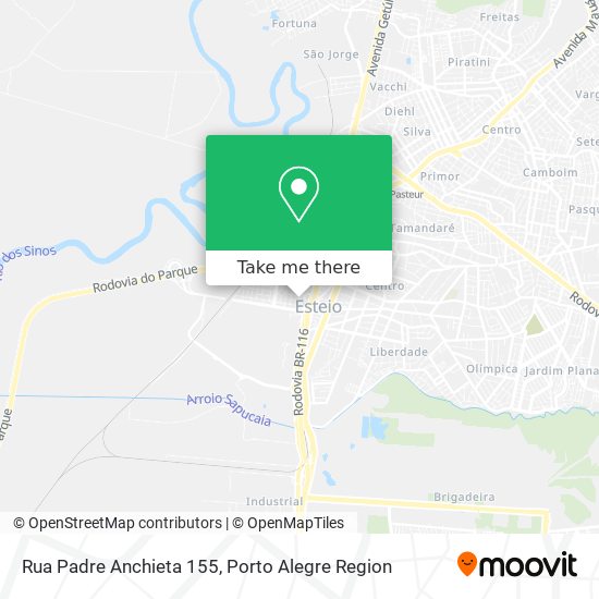 Mapa Rua Padre Anchieta 155