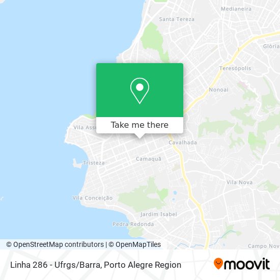 Linha 286 - Ufrgs/Barra map