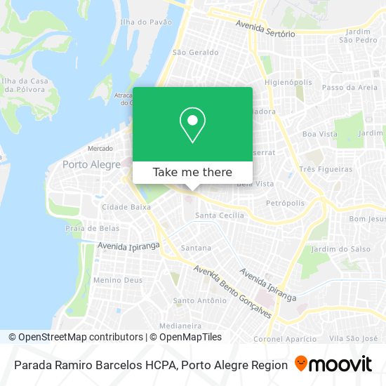 Parada Ramiro Barcelos HCPA map