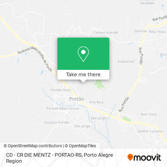 CD - CR DIE MENTZ - PORTAO-RS map