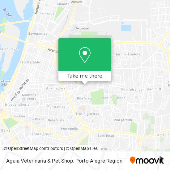 Mapa Águia Veterinária & Pet Shop