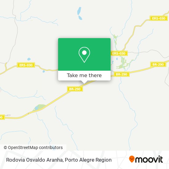 Rodovia Osvaldo Aranha map