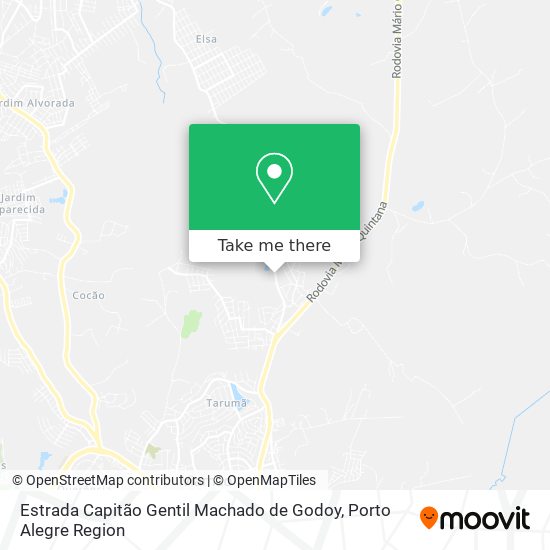 Estrada Capitão Gentil Machado de Godoy map