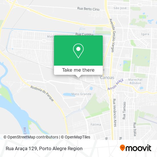 Mapa Rua Araça 129