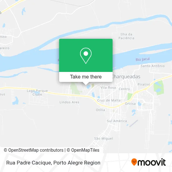 Rua Padre Cacique map
