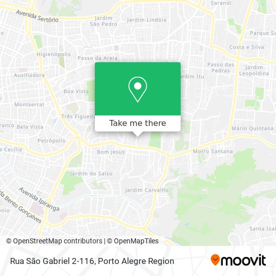 Mapa Rua São Gabriel 2-116