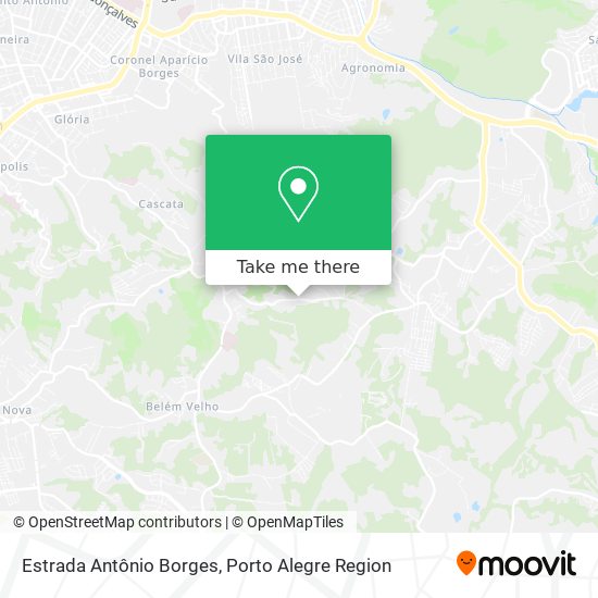 Estrada Antônio Borges map