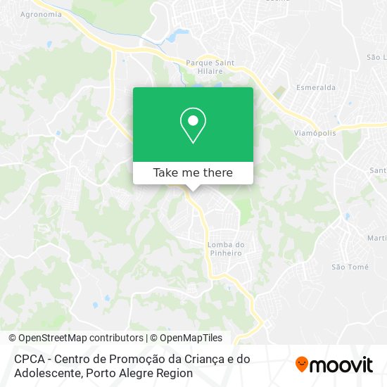 Mapa CPCA - Centro de Promoção da Criança e do Adolescente