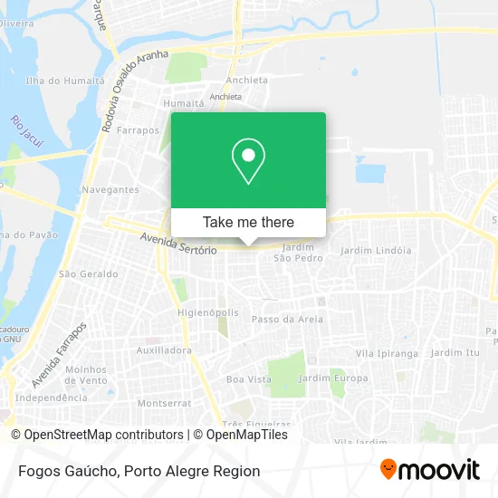 Fogos Gaúcho map