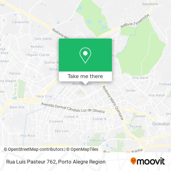 Mapa Rua Luís Pasteur 762