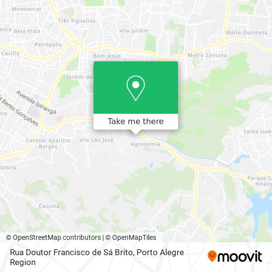 Mapa Rua Doutor Francisco de Sá Brito