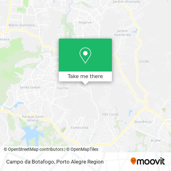 Mapa Campo da Botafogo