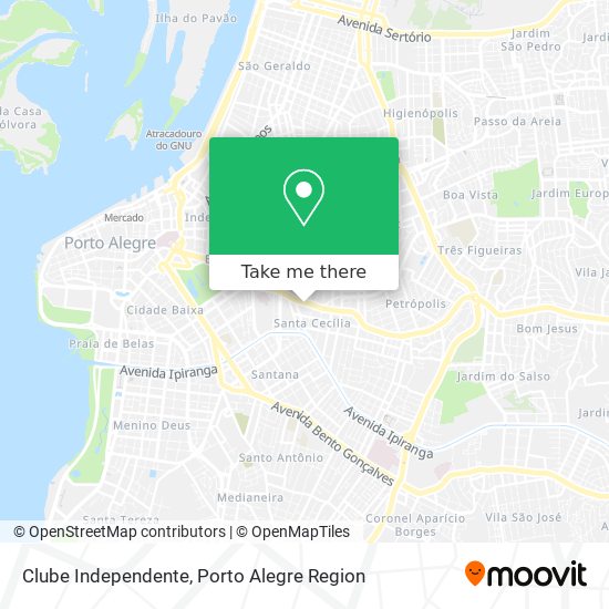 Clube Independente map