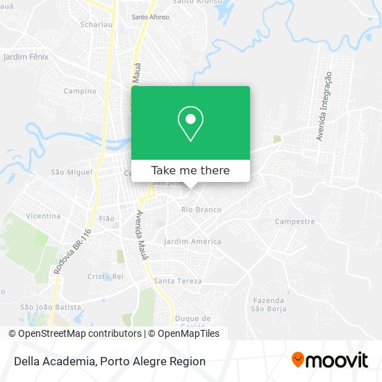 Della Academia map