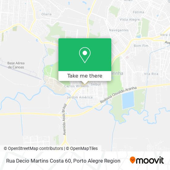 Mapa Rua Decio Martins Costa 60