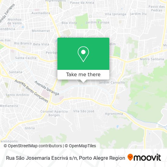 Mapa Rua São Josemaría Escrivá s/n